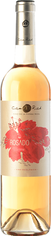 13,95 € Free Shipping | Rosé wine Can Rich I.G.P. Vi de la Terra de Ibiza Balearic Islands Spain Tempranillo, Merlot Bottle 75 cl