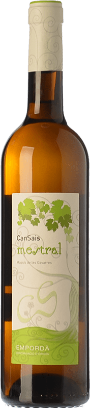 8,95 € Free Shipping | White wine Can Sais Mestral D.O. Empordà Catalonia Spain Malvasía, Grenache White, Macabeo, Xarel·lo Bottle 75 cl