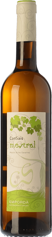 10,95 € 免费送货 | 白葡萄酒 Can Sais Mestral D.O. Empordà 加泰罗尼亚 西班牙 Garnacha — 歌海娜, Malvasia — 玛尔瓦西亚, Macabeo — 马卡贝奥, Xarel·lo — 哈雷洛 75 cl