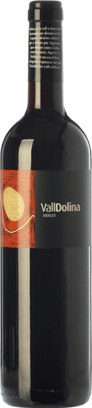 9,95 € 免费送货 | 红酒 Can Tutusaus Vall Dolina Merlot 年轻的 D.O. Penedès 加泰罗尼亚 西班牙 Merlot, Cabernet Sauvignon 瓶子 75 cl