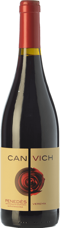 13,95 € Spedizione Gratuita | Vino rosso Can Vich Crianza D.O. Penedès Catalogna Spagna Cabernet Sauvignon Bottiglia 75 cl