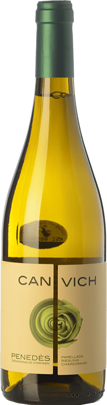 8,95 € Бесплатная доставка | Белое вино Can Vich Parellada-Chardonnay D.O. Penedès Каталония Испания Chardonnay, Parellada, Riesling бутылка 75 cl