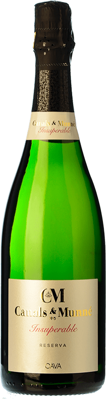12,95 € 免费送货 | 白起泡酒 Canals & Munné Insuperable 香槟 预订 D.O. Cava 加泰罗尼亚 西班牙 Macabeo, Xarel·lo, Parellada 瓶子 75 cl