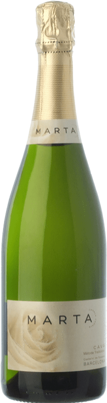 11,95 € Spedizione Gratuita | Spumante bianco Canals Canals Marta Brut Nature Riserva D.O. Cava Catalogna Spagna Macabeo, Xarel·lo, Parellada Bottiglia 75 cl