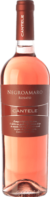 8,95 € Free Shipping | Rosé wine Cantele Rosato I.G.T. Salento Campania Italy Negroamaro Bottle 75 cl