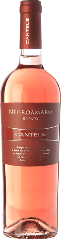 11,95 € Envio grátis | Vinho rosé Cantele Rosato I.G.T. Salento Campania Itália Negroamaro Garrafa 75 cl