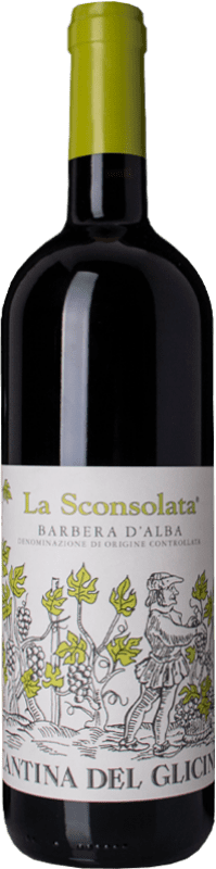 21,95 € Kostenloser Versand | Rotwein Cantina del Glicine La Sconsolata D.O.C. Barbera d'Alba Piemont Italien Barbera 75 cl