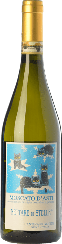 15,95 € Kostenloser Versand | Süßer Wein Cantina del Glicine Nettare di Stelle D.O.C.G. Moscato d'Asti Piemont Italien Muscat Bianco Flasche 75 cl