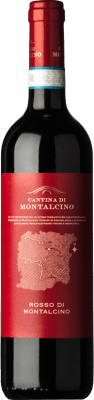 15,95 € Spedizione Gratuita | Vino Rosso Cantina di Montalcino D.O.C. Rosso di Montalcino Toscana Italia Sangiovese Bottiglia 75 cl