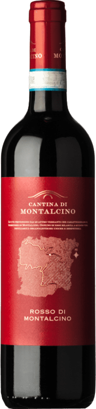 13,95 € Free Shipping | Red wine Cantina di Montalcino D.O.C. Rosso di Montalcino Tuscany Italy Sangiovese Bottle 75 cl