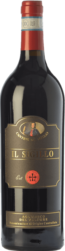 51,95 € Бесплатная доставка | Красное вино Cantine del Notaio Il Sigillo D.O.C. Aglianico del Vulture Базиликата Италия Aglianico бутылка 75 cl