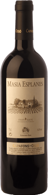 16,95 € Free Shipping | Red wine Capafons-Ossó Masia Esplanes Aged D.O. Montsant Catalonia Spain Merlot, Syrah, Grenache, Cabernet Sauvignon Bottle 75 cl