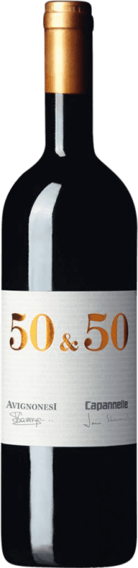 137,95 € 免费送货 | 红酒 Capannelle 50&50 I.G.T. Toscana 托斯卡纳 意大利 Merlot, Sangiovese 瓶子 75 cl