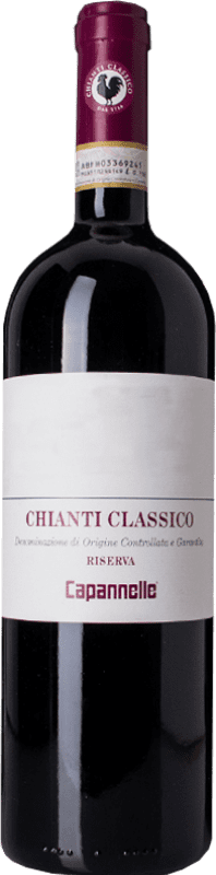 36,95 € Free Shipping | Red wine Capannelle Reserve D.O.C.G. Chianti Tuscany Italy Sangiovese Bottle 75 cl