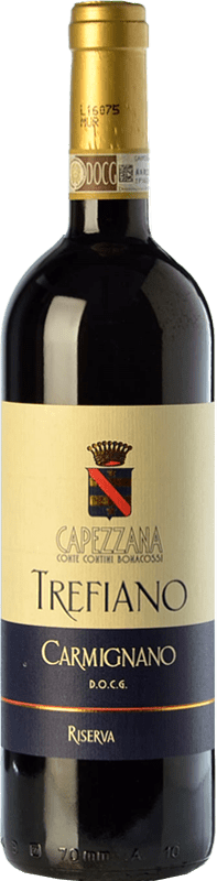 53,95 € Free Shipping | Red Wine Capezzana Trefiano Reserve — Aged D.O.C.G. Carmignano Tuscany Italy Cabernet Sauvignon, Sangiovese, Canaiolo Eco — Organic Bottle 75 cl