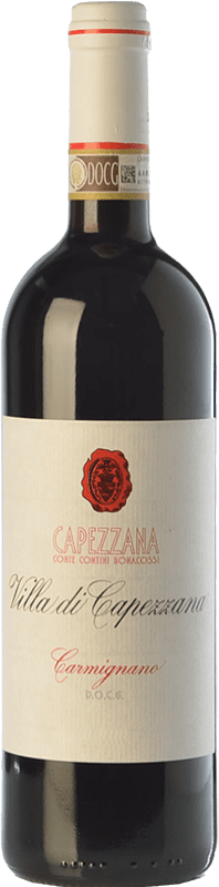 19,95 € Free Shipping | Red wine Capezzana Villa di Capezzana D.O.C.G. Carmignano Tuscany Italy Cabernet Sauvignon, Sangiovese Bottle 75 cl