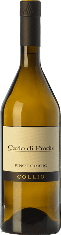 12,95 € Free Shipping | White wine Carlo di Pradis Pinot Grigio D.O.C. Collio Goriziano-Collio Friuli-Venezia Giulia Italy Pinot Grey Bottle 75 cl