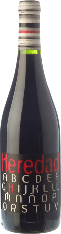 5,95 € Бесплатная доставка | Красное вино Carlos Valero Heredad H Молодой D.O. Campo de Borja Арагон Испания Grenache бутылка 75 cl