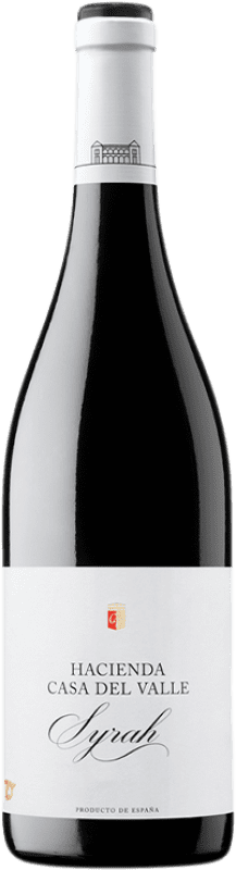 6,95 € Free Shipping | Red wine Casa del Valle Hacienda Joven I.G.P. Vino de la Tierra de Castilla Castilla la Mancha Spain Syrah Bottle 75 cl