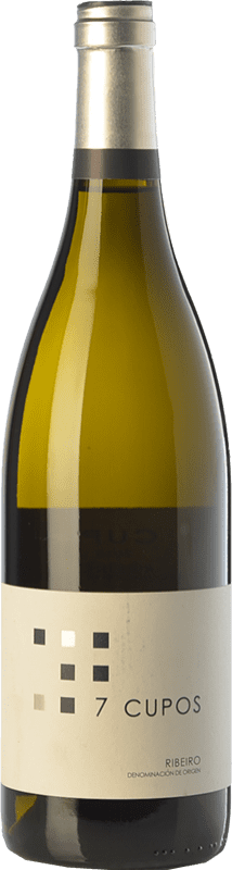 16,95 € Envio grátis | Vinho Branco Casal de Armán 7 Cupos D.O. Ribeiro Galiza Espanha Treixadura 75 cl