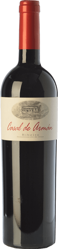 21,95 € Envío gratis | Vino tinto Casal de Armán Joven D.O. Ribeiro Galicia España Sousón, Caíño Tinto, Brancellao Botella 75 cl