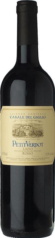 13,95 € Kostenloser Versand | Rotwein Casale del Giglio I.G.T. Lazio Latium Italien Petit Verdot Flasche 75 cl