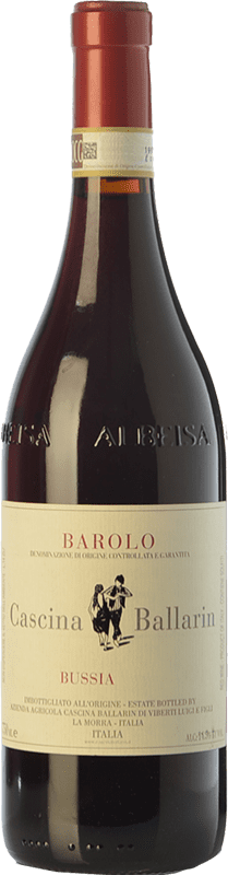 65,95 € Spedizione Gratuita | Vino rosso Cascina Ballarin Bussia D.O.C.G. Barolo Piemonte Italia Nebbiolo Bottiglia 75 cl