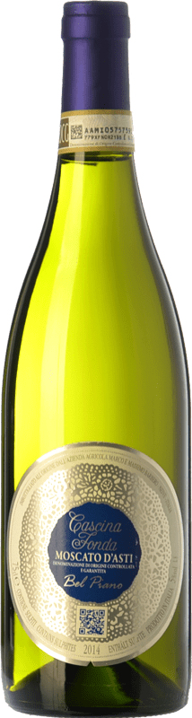 9,95 € Бесплатная доставка | Сладкое вино Cascina Fonda Bel Piano D.O.C.G. Moscato d'Asti Пьемонте Италия Moscato — Мускат Бутылка 75 cl