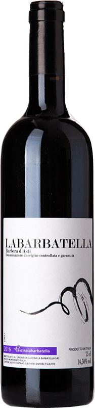 16,95 € Free Shipping | Red Wine La Barbatella D.O.C. Barbera d'Asti Piemonte Italy Barbera 75 cl
