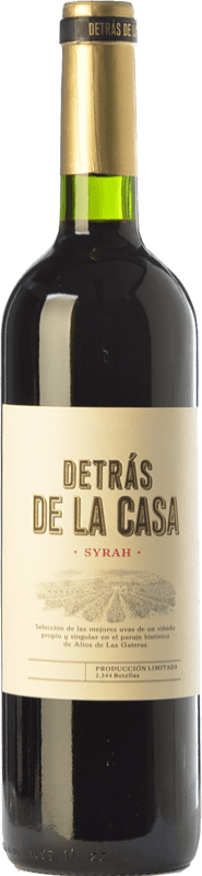 11,95 € Envío gratis | Vino tinto Uvas Felices Detrás de la Casa Crianza D.O. Yecla Región de Murcia España Syrah Botella 75 cl