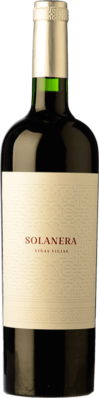 16,95 € Free Shipping | Red wine Castaño Solanera Young D.O. Yecla Region of Murcia Spain Cabernet Sauvignon, Monastrell, Grenache Tintorera Bottle 75 cl