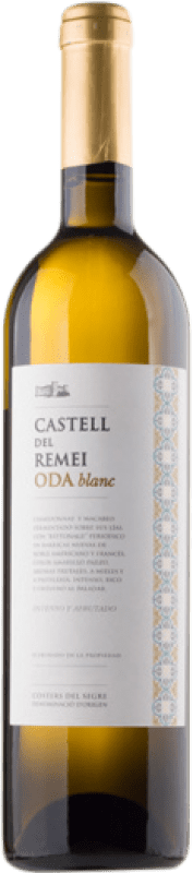 14,95 € Kostenloser Versand | Weißwein Castell del Remei Oda Blanc Alterung D.O. Costers del Segre Katalonien Spanien Macabeo, Chardonnay Flasche 75 cl