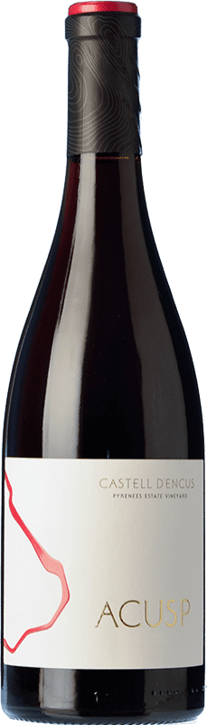 47,95 € Free Shipping | Red wine Castell d'Encús Acusp Crianza D.O. Costers del Segre Catalonia Spain Pinot Black Bottle 75 cl