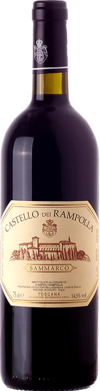 182,95 € Kostenloser Versand | Rotwein Castello dei Rampolla Sammarco I.G.T. Toscana Toskana Italien Cabernet Sauvignon, Sangiovese Flasche 75 cl
