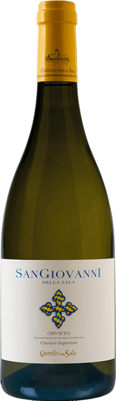 32,95 € Free Shipping | White Wine Castello della Sala San Giovanni D.O.C. Orvieto Umbria Italy Viognier, Pinot Blanc, Procanico, Grechetto Bottle 75 cl