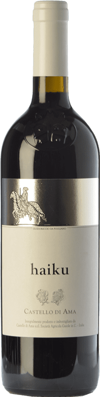 69,95 € Бесплатная доставка | Красное вино Castello di Ama Haiku I.G.T. Toscana Тоскана Италия Merlot — Мерло, Sangiovese — Санджовезе, Cabernet Franc — Каберне Фран Бутылка 75 cl