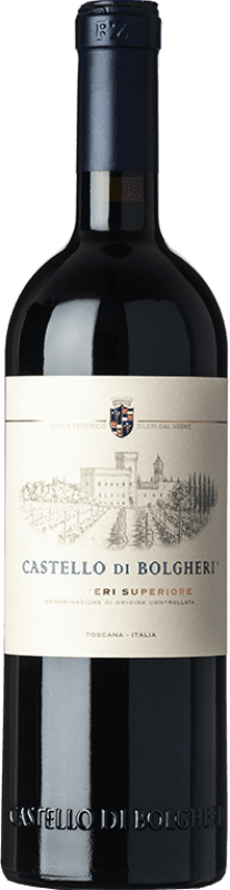 103,95 € Free Shipping | Red wine Castello di Bolgheri D.O.C. Bolgheri Tuscany Italy Merlot, Cabernet Sauvignon, Cabernet Franc Bottle 75 cl