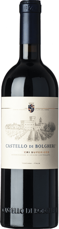 98,95 € Free Shipping | Red wine Castello di Bolgheri D.O.C. Bolgheri Tuscany Italy Merlot, Cabernet Sauvignon, Cabernet Franc Bottle 75 cl