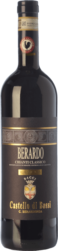 43,95 € Envio grátis | Vinho tinto Castello di Bossi Berardo Reserva D.O.C.G. Chianti Classico Tuscany Itália Sangiovese Garrafa 75 cl