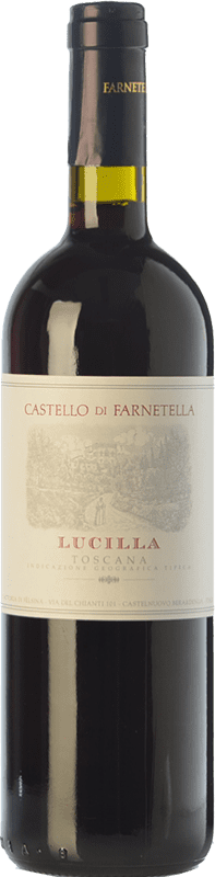 8,95 € Free Shipping | Red wine Castello di Farnetella Lucilla I.G.T. Toscana Tuscany Italy Merlot, Cabernet Sauvignon, Sangiovese Bottle 75 cl