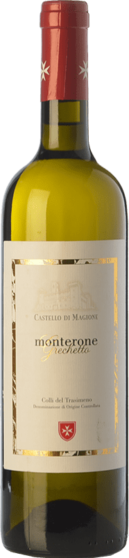 13,95 € Бесплатная доставка | Белое вино Castello di Magione Monterone D.O.C. Colli del Trasimeno Umbria Италия Grechetto бутылка 75 cl