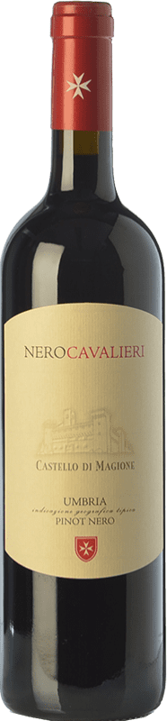17,95 € 免费送货 | 红酒 Castello di Magione Nero Cavalieri I.G.T. Umbria 翁布里亚 意大利 Pinot Black 瓶子 75 cl