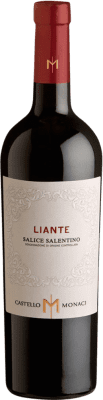14,95 € 免费送货 | 红酒 Castello Monaci Liante D.O.C. Salice Salentino 普利亚大区 意大利 Malvasia Black, Negroamaro 瓶子 75 cl