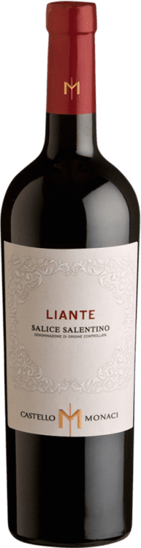 10,95 € Envío gratis | Vino Tinto Castello Monaci Liante D.O.C. Salice Salentino Puglia Italia Malvasía, Negroamaro Botella 75 cl
