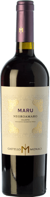 14,95 € 免费送货 | 红酒 Castello Monaci Maru I.G.T. Salento 坎帕尼亚 意大利 Negroamaro 瓶子 75 cl