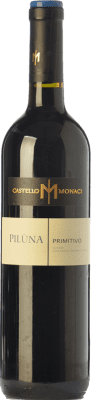 11,95 € 免费送货 | 红酒 Castello Monaci Piluna I.G.T. Salento 坎帕尼亚 意大利 Primitivo 瓶子 75 cl