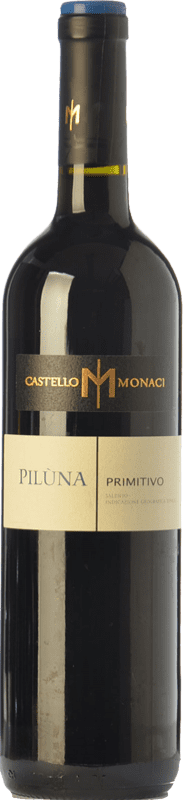 14,95 € Free Shipping | Red wine Castello Monaci Piluna I.G.T. Salento Campania Italy Primitivo Bottle 75 cl
