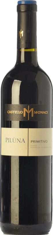 12,95 € Envío gratis | Vino Tinto Castello Monaci Piluna I.G.T. Salento Campania Italia Primitivo 75 cl
