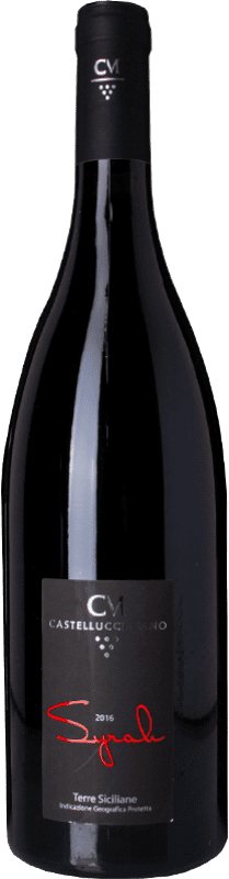 15,95 € Free Shipping | Red wine Castellucci Miano I.G.T. Terre Siciliane Sicily Italy Syrah Organic Bottle 75 cl