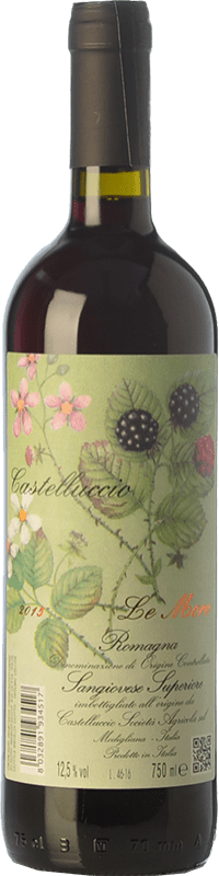 12,95 € Spedizione Gratuita | Vino rosso Castelluccio Le More di Romagna I.G.T. Emilia Romagna Emilia-Romagna Italia Sangiovese Bottiglia 75 cl